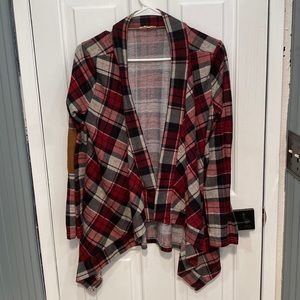 Flannel cardigan